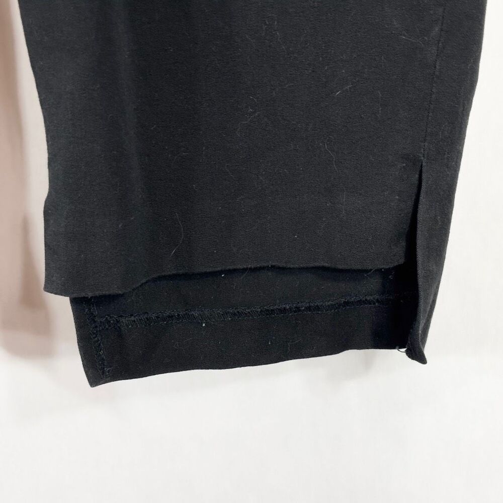 Elloquii Plus Size 20 Capri Pants‎ Black Trousers Cropped Stretch Step Hem 1666 - Picture 6 of 8